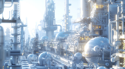 近未来の産業プラント