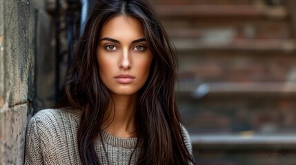 Fototapeta premium A Portrait Of A Beautiful Woman, Background Images , Hd Wallpapers