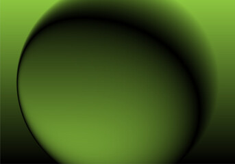 Fondo en verde pistacho y negro degradado. Esfera verde pistacho