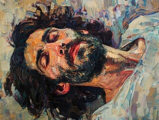 paint of Jesus , portrait