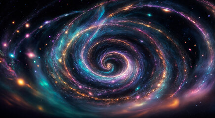 Obraz premium Abstract multicolored glowing background