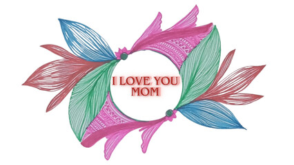 Hand drawn, colorful, minimal yet elegant, floral pattern background design for greeting card, banner, thank you card, seasonal greeting, post card, wall paper, fabric print, wrapping paper.