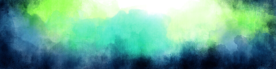 Navy, Blue, Mint, Green watercolour brush stroke