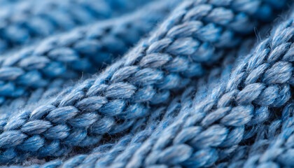 Textile Symphony: Artistic Close-Up of Woven Wool's Elegant Waves