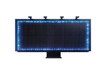 Advertising signs, LED screens
isolated on white background.