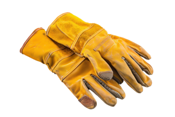 Leather gloves, safety, protection
isolated on white background