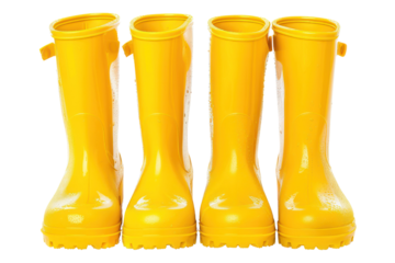 yellow boots
isolated on white background
