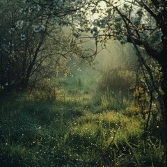 morning in the woods