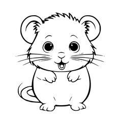 Mouse SVG, Mouse SVG, Mouse, line art png, line art svg, outline, illustration, cartoon, animal, mouse, vector, dog, pet, cute, rodent, bear, drawing, rat, funny, character, mammal, happy, isolated, n