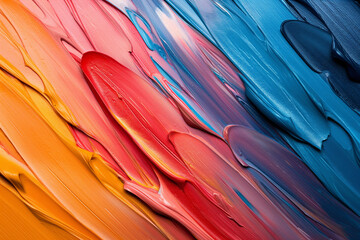 Multi-colored strokes of paint. Background image - 782008278