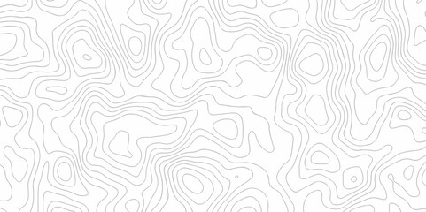 Obraz premium Topographic map. Geographic mountain relief. Abstract lines background. Contour maps. Vector illustration, Topo contour map on white background, Topographic contour lines vector map seamless pattern.