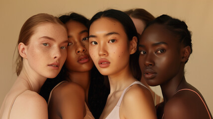 Beauty Beyond Borders: Ethnically Diverse Models in Minimalist Style