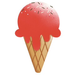 Strawberry ice cream