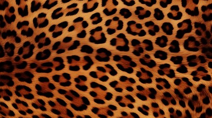 Fototapeta premium Close-up of a Seamless Leopard Print Pattern Texture