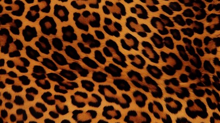 Close-up of a Leopard Print Pattern on a Fabric Textile