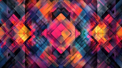 Abstract Geometric Backgrounds: A 3D vector illustration of a dynamic abstract background