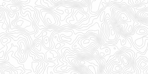 Topographic map. Geographic mountain relief. Abstract lines background. Contour maps. Vector illustration, Topo contour map on white background, Topographic contour lines vector map seamless pattern.