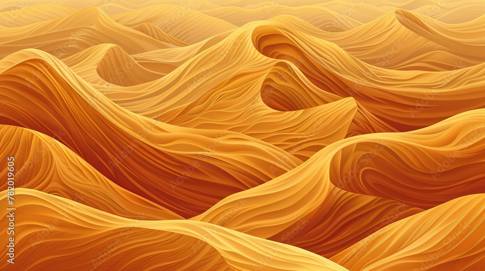 Poster nature patterns: a vector illustration of patterns in sand dunes