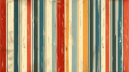 Vintage Patterns: A vector illustration of a retro striped pattern