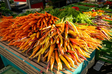 vegetables carrot market colorful healthy germany organic sustainable agriculture healthy
