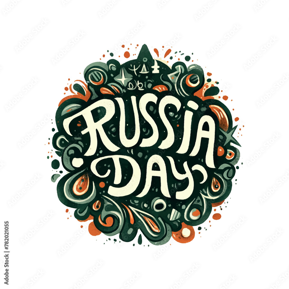 Sticker Logo Russia day is a special day for Russia. It is a day to celebrate the country's culture and history