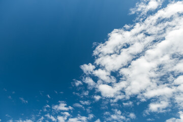 Beautiful sky with white clouds - 782022440