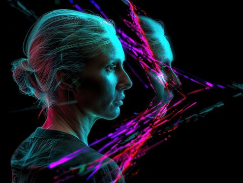 She gazed into the mirror and a parallel world glistened back at her