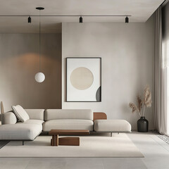 modern living room design with sofa