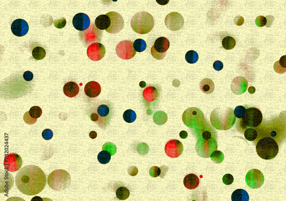 Poster multicolor bokeh abstract background with canvas effect