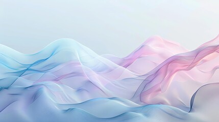 Soft pastel colors in a foggy wind abstract background. 3D rendering. AI Image - obrazy, fototapety, plakaty