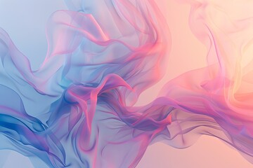 3D render of minimalist abstract background with foggy wind and 4M colors. AI Image - obrazy, fototapety, plakaty