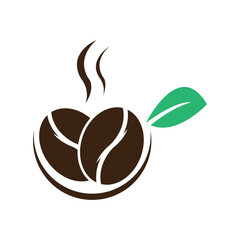 Coffee logo design template, Vector coffee logo for coffee shop, and any business related to coffee