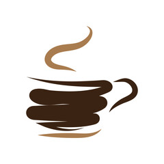 Coffee logo design template, Vector coffee logo for coffee shop, and any business related to coffee