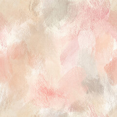 Abstract seamless pattern texture of pink and beige colors. Hand drawn acrylic illustration. Texture for print, fabric, textile and wallpaper. Colorful background. - 782027630