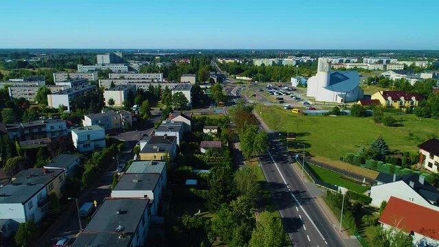 Panorama Church Konin Parafia Milosierdzia Bozego Aerial View Poland