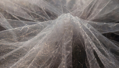 Obraz premium Textile Waves, Close-up of Artistic Design of Fabric 
