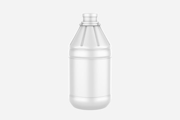 Matte Oil Bottle Mockup Isolated On White Background. 3d illustration