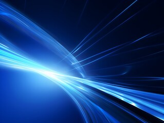 Fototapeta na wymiar Dazzling Futuristic Lighting Effects in Vibrant Blue Abstract Background