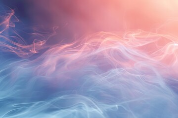 Minimalist abstract background with foggy wind, featuring a dual-color blend. 3D rendering. AI Image - obrazy, fototapety, plakaty