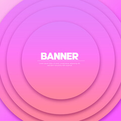 Abstract pink background, Pink banner