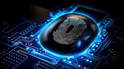 Futuristic Fingerprint Scanner Enhancing Secure Transactions and Cybersecurity Protocols