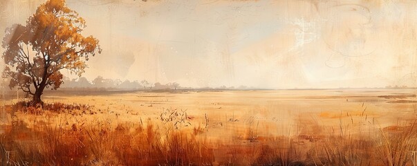 Immerse yourself in the muted beauty of the Savannah with this abstract art backdrop.