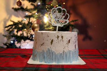 Christmas Birthday Cake