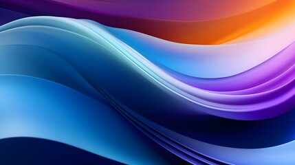 Fototapeta premium Luminous Vertical Waves - Vibrant Futuristic Abstract Wallpaper Design with Flowing Gradients and Serene Energy