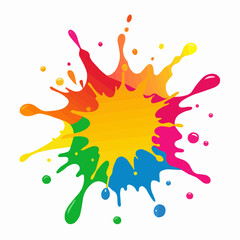colorful splashes illustration