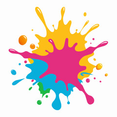 colorful splashes illustration