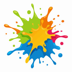 colorful splashes illustration