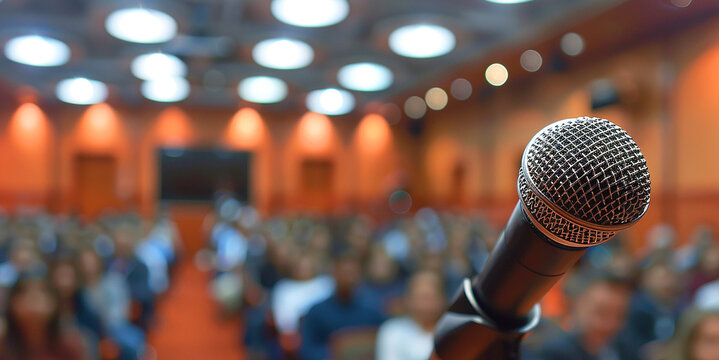 microphone on conference.