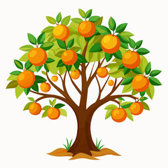 orange tree with fruits
