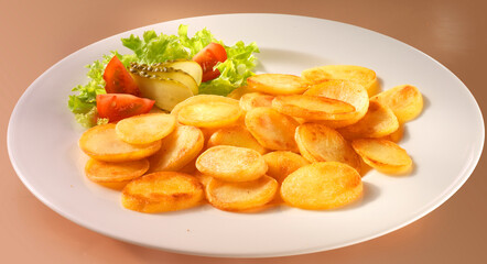 Bratkartoffeln, Teller, Kartoffeln, gebraten, Tellergericht, 